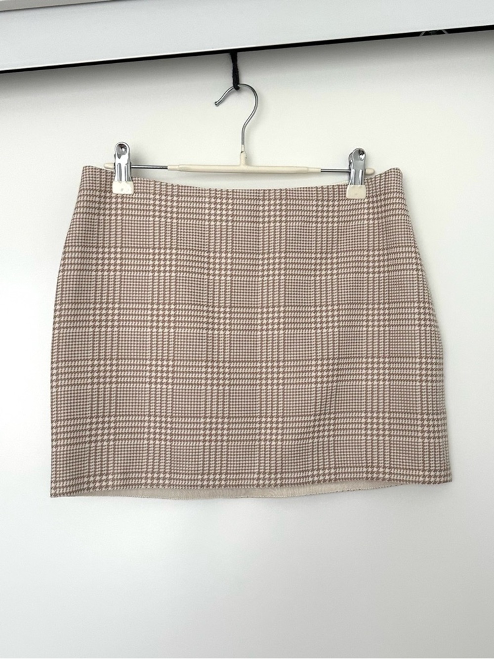 REVOLVE L’ACADEMIE Plaid Mini Skirt in Beige